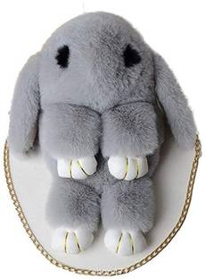 topgifties Women's New Soft Fluffy fur Rabbit Chain Sling Bag/Hand Bag (Multicolour) Waterproof School Bag