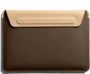 DailyObjects Walnut Brown SnapOn Envelope Sleeve For Macbook Air/Pro 33.02cm (13 inch) Laptop Sleeve/Cover