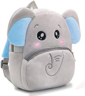 Frantic Preminum Quality Soft Fabric Velvet Kids Bag Backpack for Picnic (Red Deer) Plush Bag