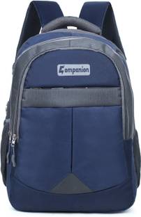 Companion Unisex Black & Grey Backpack For daily uses. School Bag School Bag