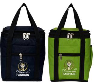DIAMODIS FASHION All Age Combo 2 Lunch Bags Tiffin Bags Branded Premium Quality 07 School Office Waterproof Lunch Bag