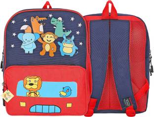 Frantic PU RedZooBag Backpack Bags for 2 to 5 Years Kids for School Backpack