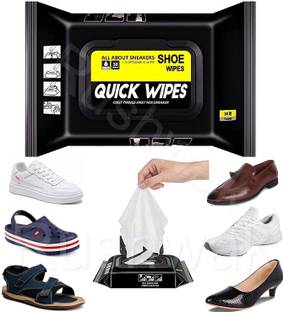 Honch Sneaker Wipes Shoe Instant Cleaner for Quick Remove Dirt Stain Cleaning Kit Dry Cotton Cleaning Cloth