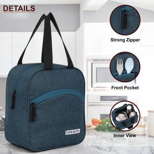 LOYALTYRETAILS Lunch Tiffin Bag for School Collage Office &Picnic Waterproof Lunch Bag