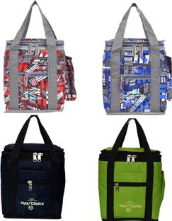 RIGHT CHOICE Combo 4 Lunch Tiffin Bags Waterproof Lunch Bag