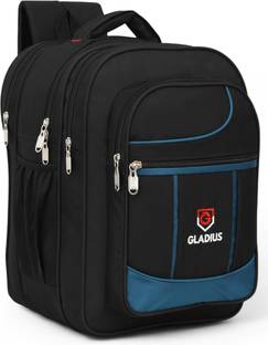GLADIUS Stylish Black School Bag for Boys & Girls of Class 5th - 10th Waterproof School Bag