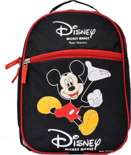 KUBER INDUSTRIES Disney Mickey Mouse Print 14 inch WaterProof Polyster School Bag/Backpack For Kids, Black-KUBMART1944 Waterproof School Bag