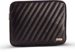 GRABMOUNT Laptop Sleeve Leather|Lining Pattern | Durable, Lightweight Design | Zip Closure Laptop Slee...