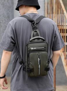 PAVITYAKSH WATERPROOF CROSS BAG Backpack Bag Cross body Bag with USB Charging Port Waterproof Backpack