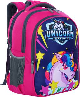 CARRYWERE Unicorn Girls Backpack 2nd/3rd/4th & 5th class Light Weight & Trendy for Girls Waterproof School Bag