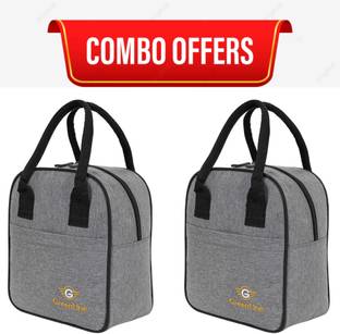 GREENLINE Combo 2PC ,Insulated Lunch Bag for School Collage Office &Picnic for Boys & girl Waterproof Lunch Bag