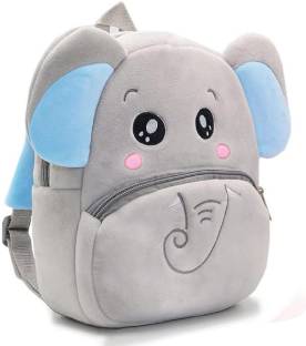 Frantic Preminum Quality Soft Fabric Velvet Kids Bag Backpack for Picnic (Red Deer) Backpack