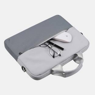 MOISTURE Dual Tone Laptop Slim Sleeve Bag for 13.6 Inch Laptop/MacBook/Chromebook Grey Laptop Bag
