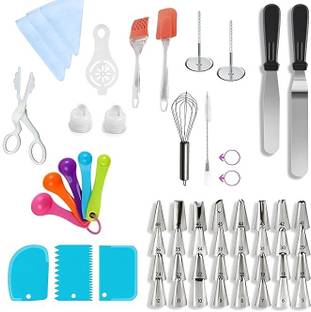 CHEFERYN 58 PCs Cake Decorating Kit | Cake Decorating Kit for Beginners Cookie Press
