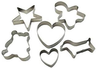 Xila Magic Stainless Steel Pastry Cookie Biscuit Muffin Cookie Cutter (pack of 6) Cookie Cutter