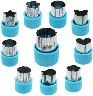 HASTHIP 10 Pcs Cookie Cutter Shapes Set Stainless Steel Sandwich and Pastry Cutter Cookie Cutter
