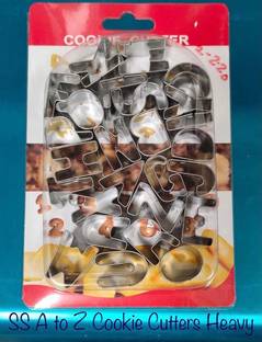 ShoppersHub PNQ 26PP A to Z Alphabets' SS Biscuit Cookie Cutter Mould Cookie Cutter