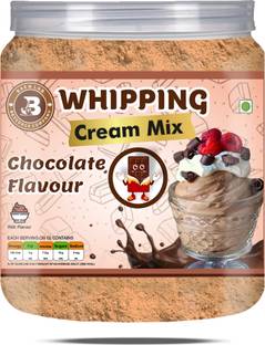 Brew Lab Whipping Cream Powder Mix Chocolate Flavor | For Decorating Cake, Muffins & More Topping