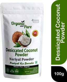 Organic and Pure Desiccated Coconut Powder, Nariyal Ka Burada, Coconut Burada, Khopra Bura (Pack) Coconut