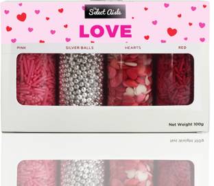 The Select Aisle Love Sprinkles -100g [Cake Decorations Kit / Bundle| Combo Sprinkles] Sprinkles