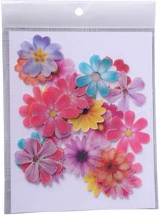 TastyCrafts Pre-Cut Wafer Paper | Edible | Stick-on Cake décor | Flowers Topper