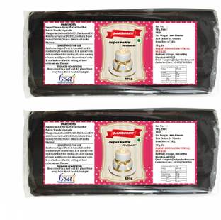 JAMBOREE Black Fondant Sugar Paste for Cake Decoration 200g Each Sugar Paste