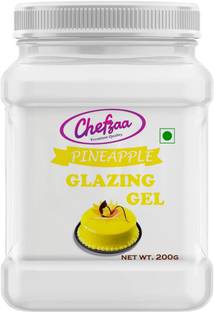 Chefzaa Edible Glazing Gel for Cake & Desserts Toppings Decoration- Pineapple Piping