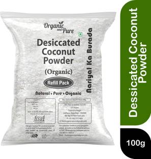 Organic and Pure Desiccated Coconut Powder, Nariyal Ka Burada, Coconut Burada, Khopra Bura (Bag) Topping