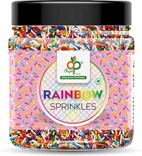 Organic Purify Rainbow Sprinkles for Cake Decoration (Confeito Rainbow Vermicelli Sprinkles) Sprinkles