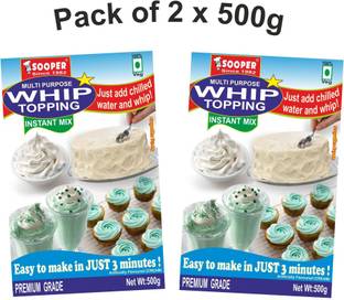 SOOPER WHIP TOPPING MIX 2x500g PACKS Topping