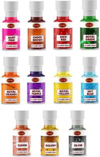 RED CLIFF Edible Oil Candy Color | Combo Pack Of 11 | Icing