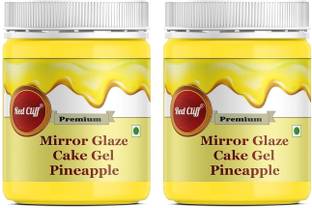 RED CLIFF Pineapple Mirror Glaze Gel | Refreshing Pineapple Glaze for Stunning Cake Design Icing