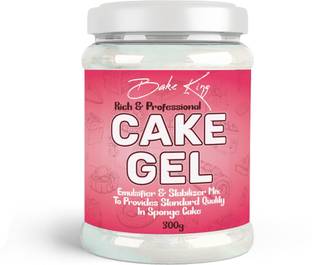 Bake King 300gm Cake Gel for Desserts, Toppings & Decoration | Professional Baker Choice | Excellent for Eggless Baking | Goods for ice cream, Toppings, Waffle, and Fillings Topping