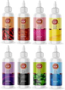 RED CLIFF Premium Edible Spray Color Pack Of 8 | Edible Color Ideal For Cake Decoration | Glitters