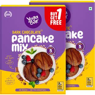Yogabar Pancake Mix Chocolate - 300g (Pack of 2) Baking Powder