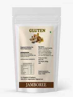 JAMBOREE Vital Wheat Gluten Flour 200gm, Baking Essential High Protein Gluten Powder