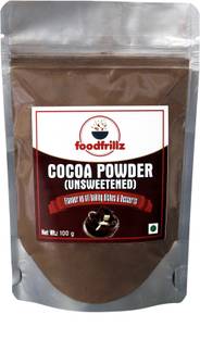 foodfrillz Premium Cocoa Powder (Dark) Malaysian Variety 100 g Cocoa Powder