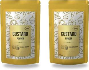 POONAM CUSTARD Premium Vanilla Custard Powder Pack of 2 (100g Each) | Creamy Dessert Mix | Custard Powder