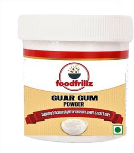 foodfrillz Guar Gum Powder, 50 g Thickening, Binding Agent for Baking, gluten free Starch Powder