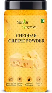 ManHar Organics Cheddar Cheese Powder Jar 125gm| Cheese Powder for Popcorn - (Cheese Powder) Topping Powder