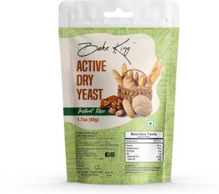 Bake King Grade A Quality 50gm- Active Instant Dry Yeast 50gm Yeast for Pizza Base Pantry, Baking Bread and Cake, Khamir Powder 50gm Yeast Powder Yeast Powder