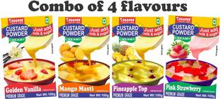 SOOPER CUSTARD POWDER 4 FLAVOUR COMBO 100g x 4 PACKS Custard Powder