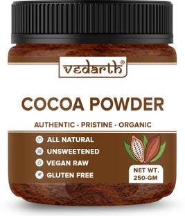 Vedarth Unsweetened Dark Cocoa Powder-Natural & Gluten Free-250gm Cocoa Powder