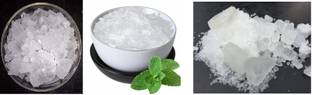 Organic Bites Thymol Crystals, Menthol Crystals, Camphor - Pudina & Ajwain ki Phool, Karpoor Citric Crystals