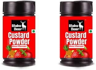 Blakedeer Custard Powder Rose Flavour Combo, 200g Custard Powder