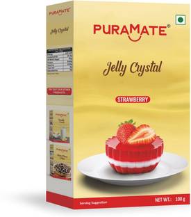 Puramate JELLY CRYSTAL STRAWBERRY Tidbits (baking chips)