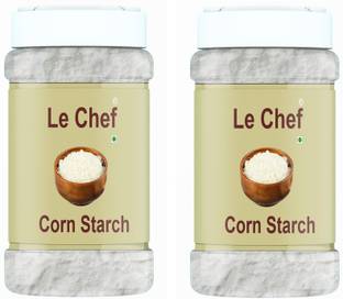 Le cHef Organic Corn Starch Powder | 100% Pure | Gluten Free Thickner | Starch Powder