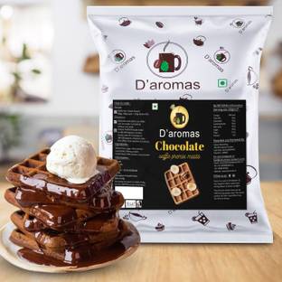 D'aromas Chocolate Maida Waffle Mix I Egg-Less I Instant Waffle Mix Powder Premix - 1kg Baking Powder