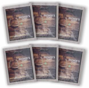 Bake King Pack of 6 Brewer's Yeast 5gm each Fast Fermentation Wine Making Yeast Powder Yeast Powder