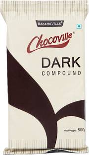 CHOCOVILLE Dark Compound Slab Chocolate Baking Bars Solid